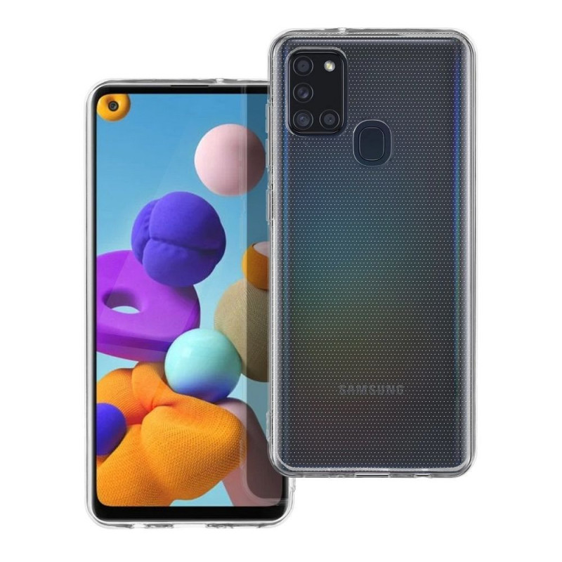 Kryt CLEAR 2mm na Samsung Galaxy A21s Transparentný