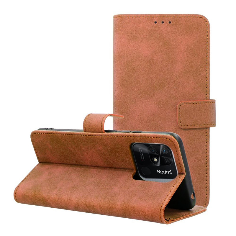 Peňaženkové puzdro TENDER Book na XIAOMI Redmi 10C Hnedý