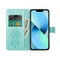 Peňaženkové puzdro MEZZO Book na Samsung Galaxy A12 Lapač snov  Zelený