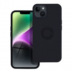 Kryt Silicone ring na Apple iPhone 14 Čierny