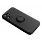 Kryt Silicone ring na Apple iPhone 14 Čierny