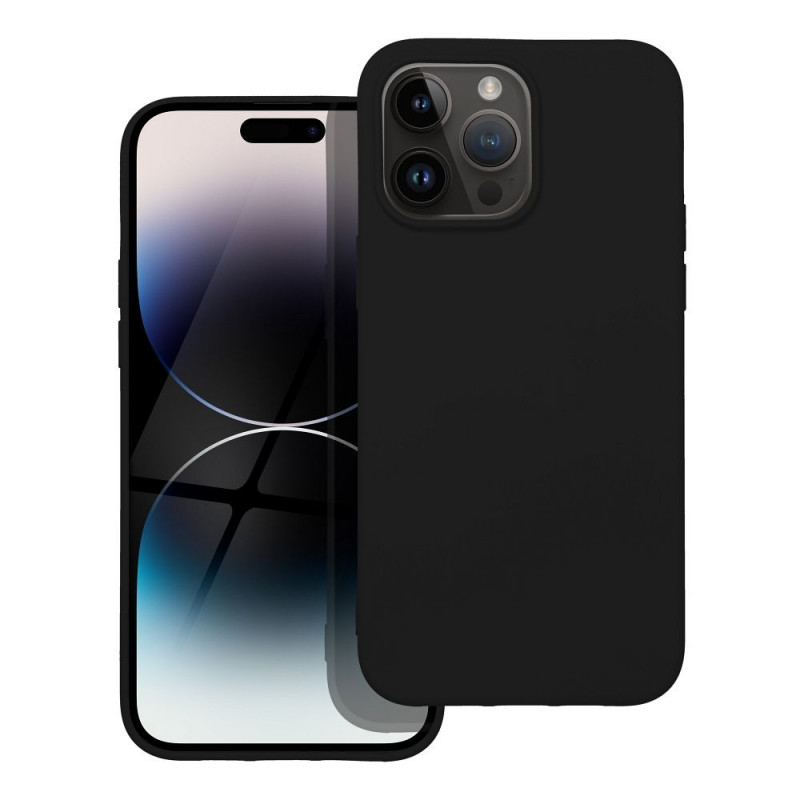 Kryt Silicone na Apple iPhone 14 Pro Max Elegant  Čierny