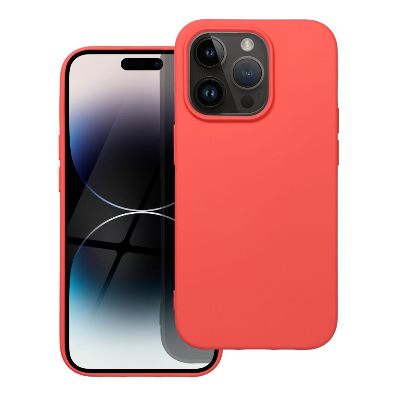 Kryt Silicone na Apple iPhone 14 Pro Elegant  Broskyňový