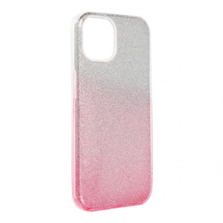 Kryt Shining na Apple iPhone 14 Prehľadný a ružový