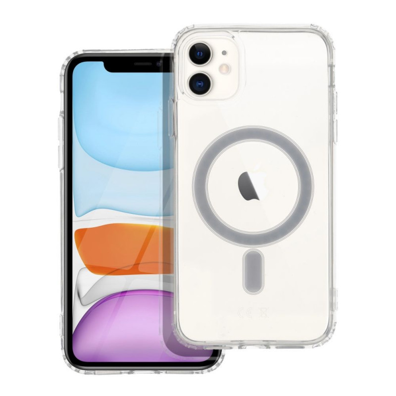 Kryt Clear Mag Cover na Apple iPhone 11 MagSAFE  Transparentný
