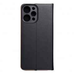 Peňaženkové puzdro LUNA Book Gold na XIAOMI Redmi 12 Elegant Čierny