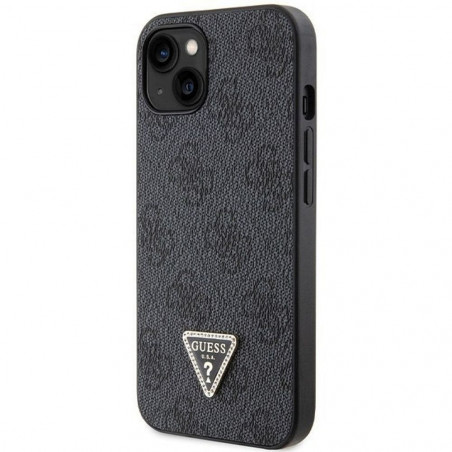 Kryt Guess Metal Logo Starss Crossbody na Apple iPhone 13 Elegant  Čierny