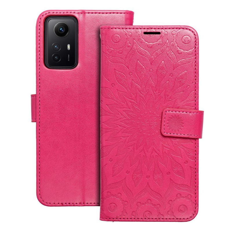 Peňaženkové puzdro MEZZO Book na XIAOMI Redmi Note 12s Mandala  Purpurový