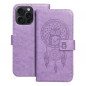 Peňaženkové puzdro MEZZO Book na Apple iPhone 15 Pro Max Lapač snov  Fialový (Purple)
