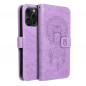 Peňaženkové puzdro MEZZO Book na Apple iPhone 15 Pro Max Lapač snov  Fialový (Purple)