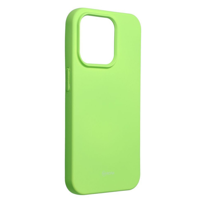 Kryt Roar Colorful Jelly na Apple iPhone 15 Pro Limetkovo zelený