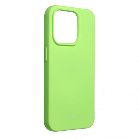 Kryt Roar Colorful Jelly na Apple iPhone 15 Pro Limetkovo zelený