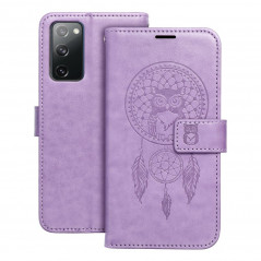Peňaženkové puzdro MEZZO Book na XIAOMI Redmi Note 11 Pro Lapač snov Fialový (Purple)