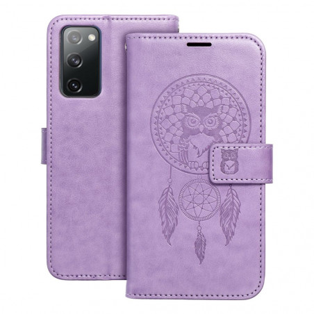 Peňaženkové puzdro MEZZO Book na XIAOMI Redmi Note 11 Pro 5G Lapač snov Fialový (Purple)