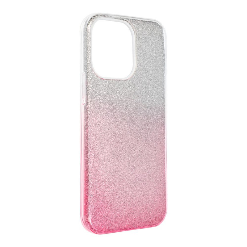 Kryt Shining na Apple iPhone 14 Pro Max Prehľadný a ružový