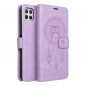 Peňaženkové puzdro MEZZO Book na Samsung Galaxy A22 5G Lapač snov  Fialový (Purple)