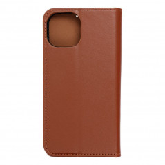 Peňaženkové puzdro Leather case SMART PRO na Apple iPhone 15 Elegant Hnedý