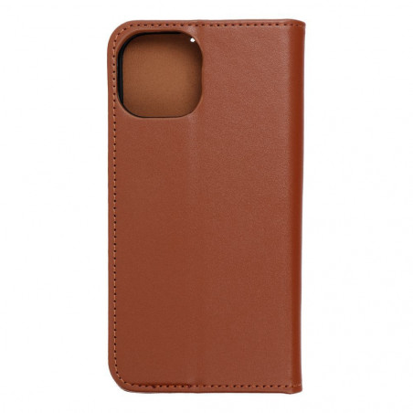 Peňaženkové puzdro Leather case SMART PRO na Apple iPhone 15 Elegant Hnedý