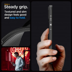 Kryt Spigen  Liquid Air na Apple iPhone 15 Pro Matná čierna
