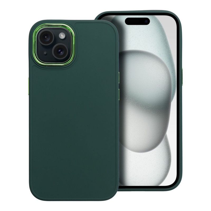 Kryt FRAME na Apple iPhone 15 Elegant  Zelený