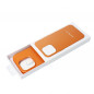 Kryt Leather Mag Cover na Apple iPhone 15 Plus Elegant  MagSAFE  Oranžový