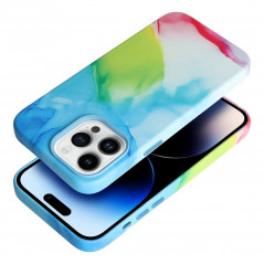 Kryt Leather Mag Cover na Apple iPhone 15 Elegant  MagSAFE  Farebná škvrna