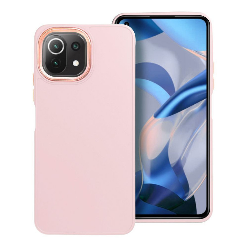 Kryt FRAME na XIAOMI Mi 11 Lite Elegant  Púdrovo ružový