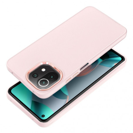 Kryt FRAME na XIAOMI Mi 11 Lite Elegant  Púdrovo ružový