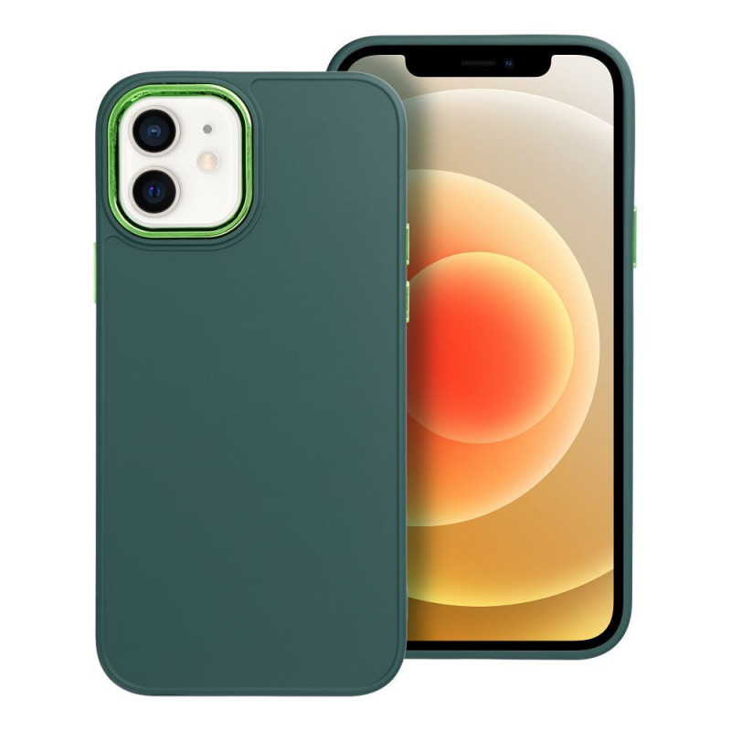 Kryt FRAME na Apple iPhone 12 Elegant  Zelený