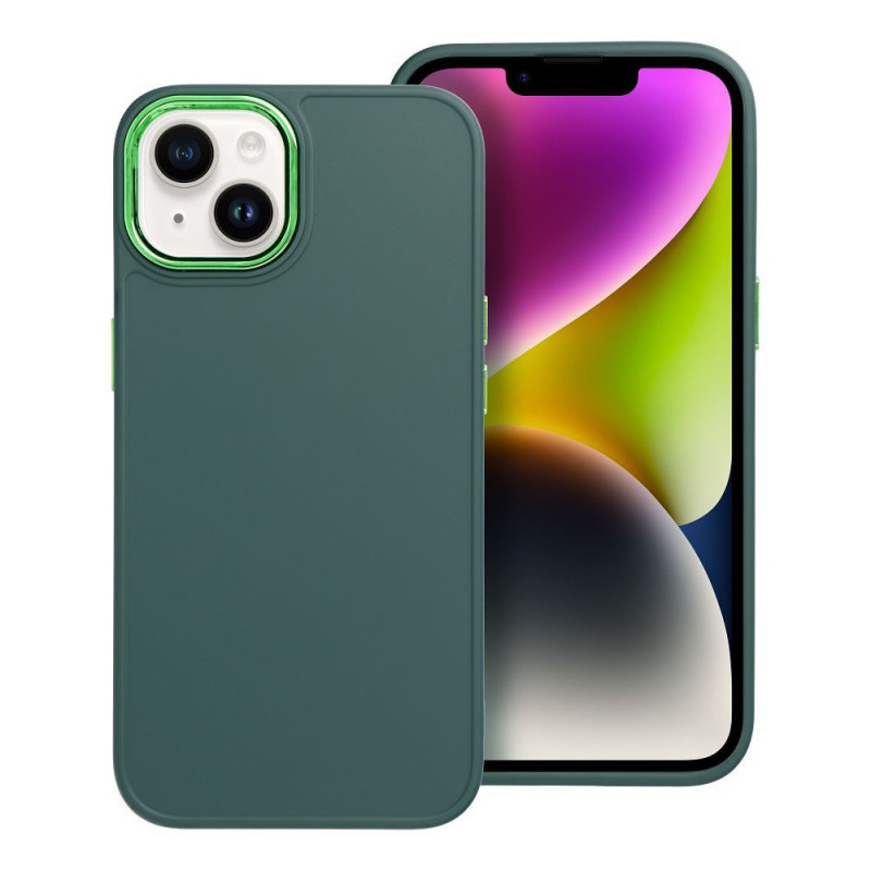 Kryt FRAME na Apple iPhone 14 Elegant  Zelený