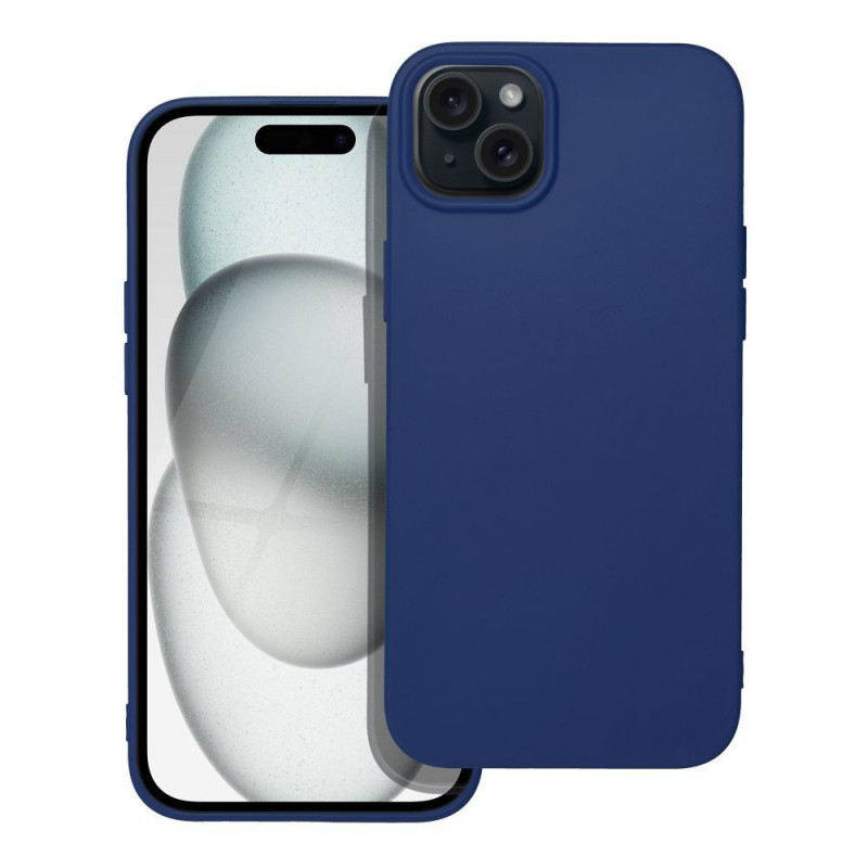 Kryt Soft na Apple iPhone 15 Plus Tmavo modrý