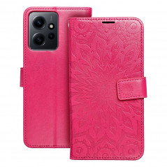 Peňaženkové puzdro MEZZO Book na XIAOMI Redmi Note 12 4G Mandala  Purpurový