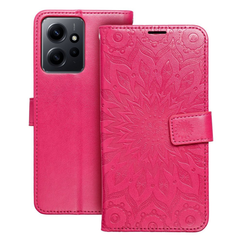 Peňaženkové puzdro MEZZO Book na XIAOMI Redmi Note 12 4G Mandala  Purpurový
