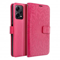 Peňaženkové puzdro MEZZO Book na XIAOMI Redmi Note 12 Pro Plus 5G Mandala Purpurový