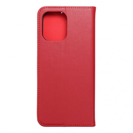 Peňaženkové puzdro Leather case SMART PRO na XIAOMI Redmi 12 Elegant Vinovo červený