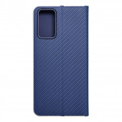 Peňaženkové puzdro LUNA Book Carbon na XIAOMI Redmi Note 12s Uhlíkové vlákno, Elegant Modrý