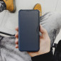 Peňaženkové puzdro Razor Book na XIAOMI Redmi Note 12s Uhlíkové vlákno, Karbónový vzor  Modrý