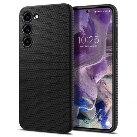 Kryt Spigen  Liquid Air na Samsung Galaxy S23 5G Matná čierna