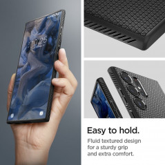 Kryt Spigen  Liquid Air na Samsung Galaxy S23 Ultra 5G Matná čierna
