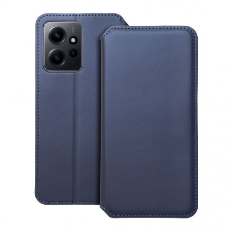 Peňaženkové puzdro Dual Pocket book na XIAOMI Redmi Note 12 4G Tmavší modrý