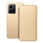 Peňaženkové puzdro Dual Pocket book na XIAOMI Redmi Note 12 4G Zlatý 