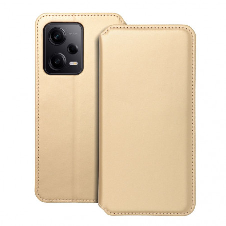 Peňaženkové puzdro Dual Pocket book na XIAOMI Redmi Note 12 Pro 5G Zlatý 