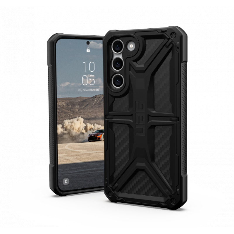 Kryt Urban Armor Gear Monarch na Samsung Galaxy S23 Plus 5G Prémiové puzdro  MagSAFE  Uhlíkové vlákno