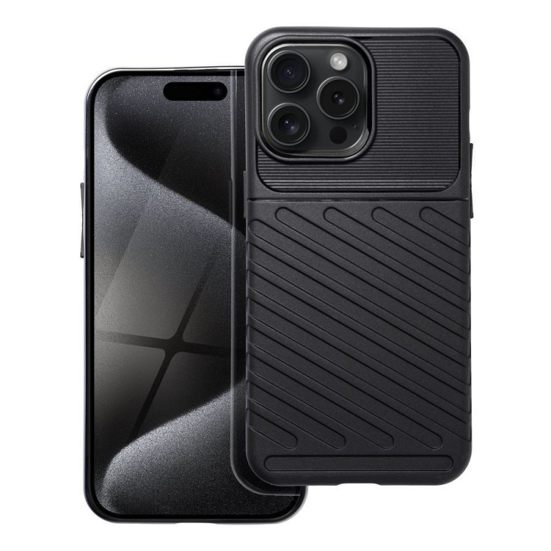 Kryt THUNDER na Apple iPhone 15 Pro Max Čierny