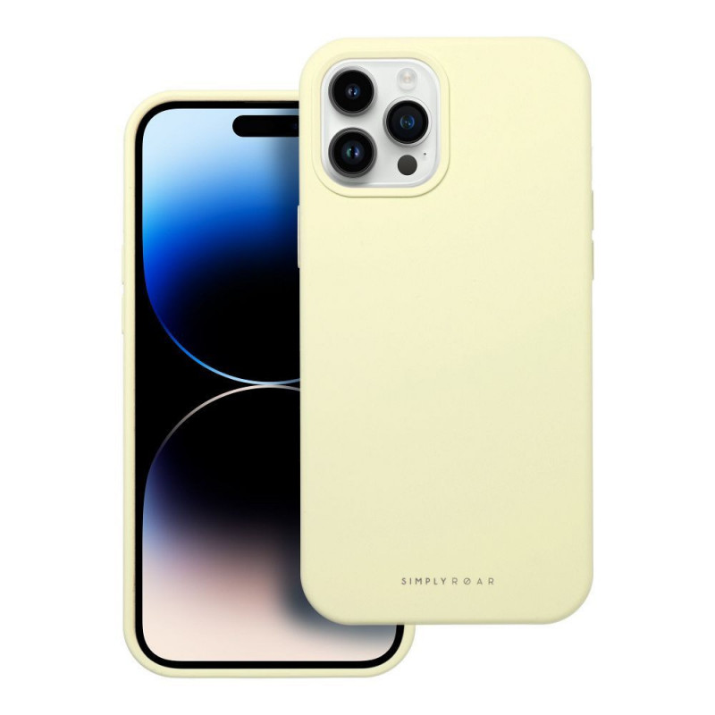 Kryt Roar Cloud-Skin na Apple iPhone 12 Pro Max Svetlo žltý