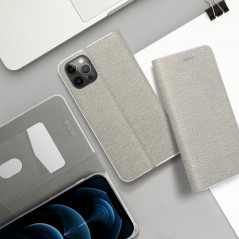 Peňaženkové puzdro LUNA Book Gold na Apple iPhone 15 Pro Max Elegant  Strieborný