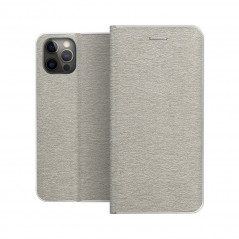 Peňaženkové puzdro LUNA Book Gold na Apple iPhone 15 Pro Max Elegant  Strieborný