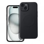 Kryt Silicone Mag Cover na Apple iPhone 15 Plus MagSAFE  Čierny