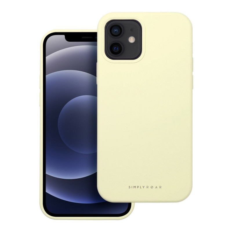 Kryt Roar Cloud-Skin na Apple iPhone 12 Svetlo žltý