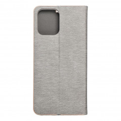Peňaženkové puzdro LUNA Book Gold na XIAOMI Redmi 12 Elegant Strieborný